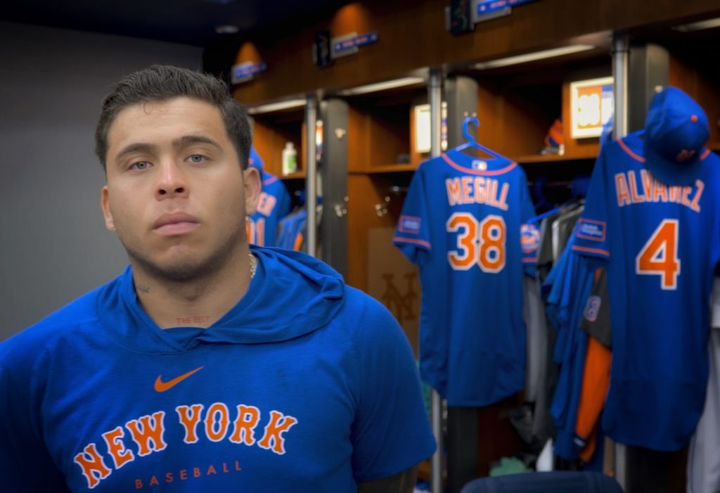 Francisco Alvarez catcher for the New York Mets